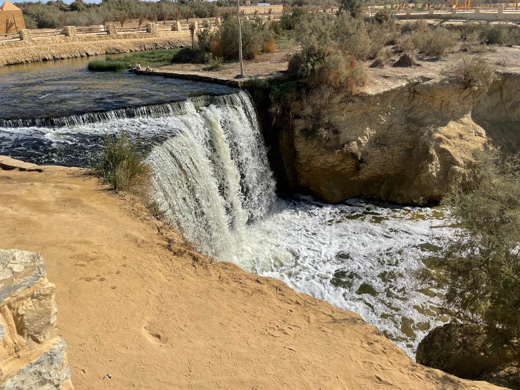 The waterfalls in wadi el rayan