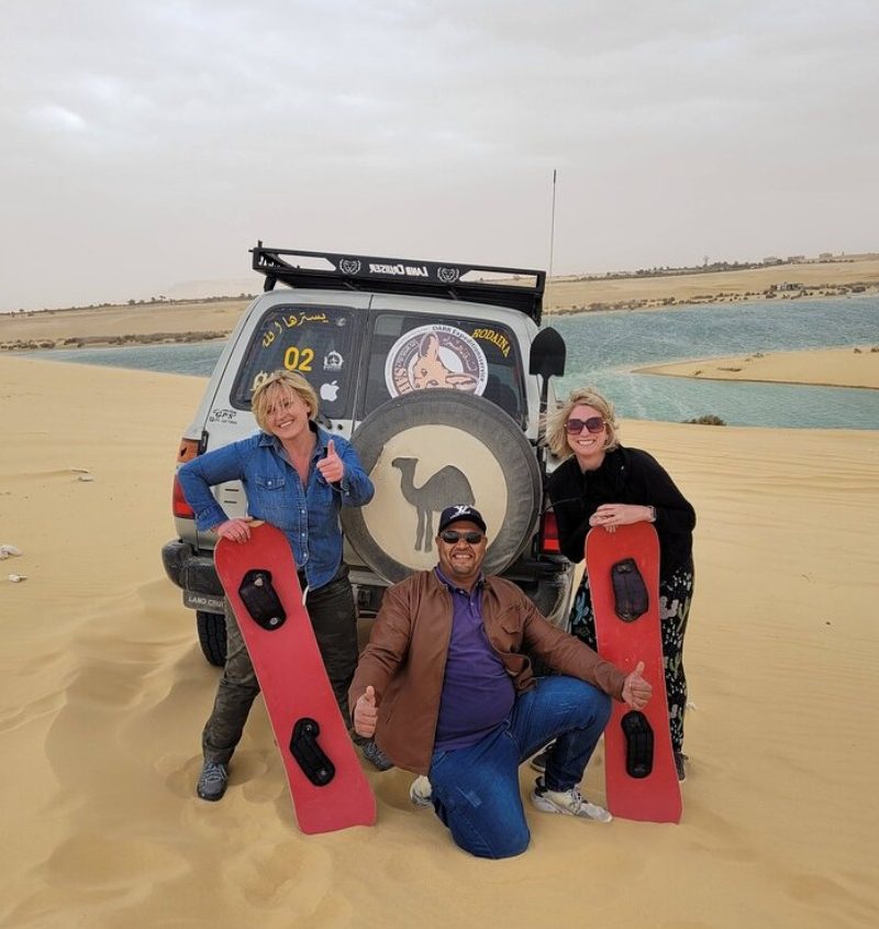 sandboardin in wadi el rayan desert