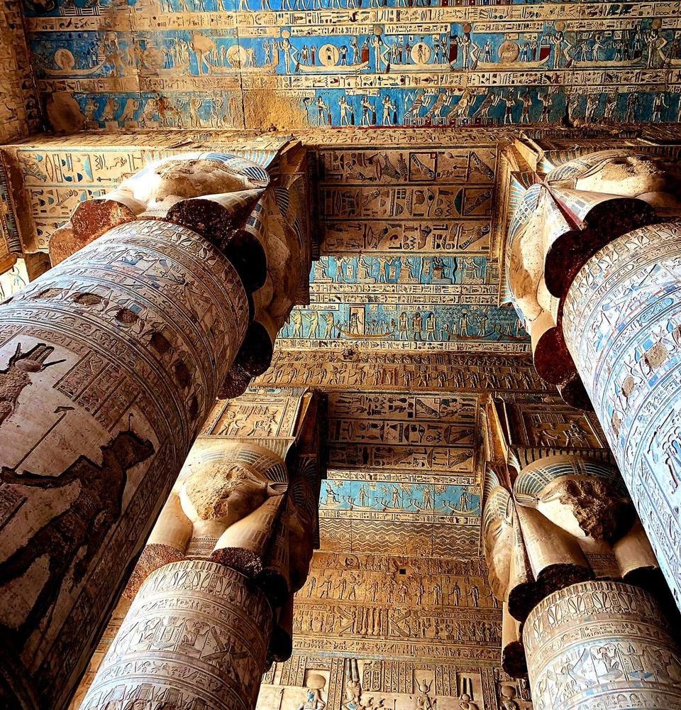 Columns of Hathor's temple