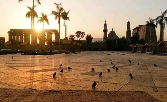 Sunset at Luxor Temple