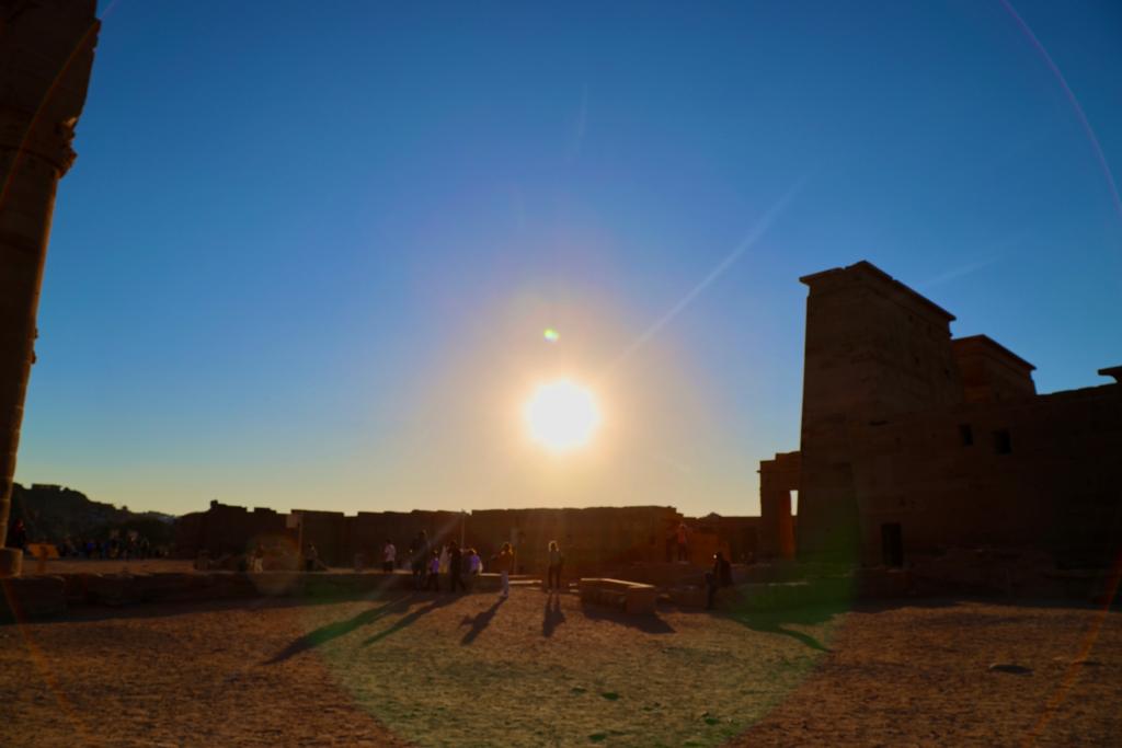The Sunset Time at Philae Temple